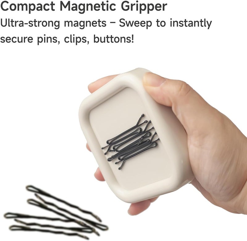 KEARING Strong Magnetic Pin Cushion Square - 8.5cm Powerful Magnet Pin Holder for Sewing - Lightweight Sewing Pin Cushion for Quilting Pins, Needles - Sewing Accessories Organizer - Image 4